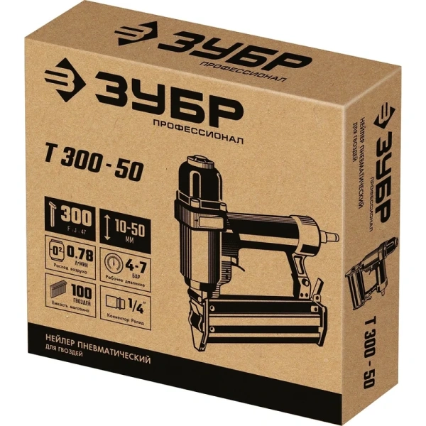 Степлер пневматический ЗУБР Т300-50 31933 в Екатеринбурге