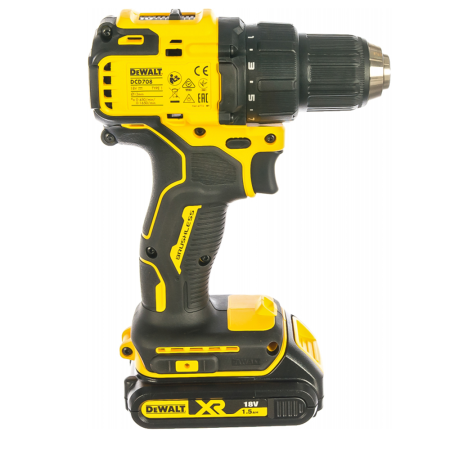 Шуруповерт аккумуляторный DeWalt DCD708P2T-QW (18В,Li-Ion, BL,5Ач, 2-х ск,450-1650об/мин,2акк) в Екатеринбурге