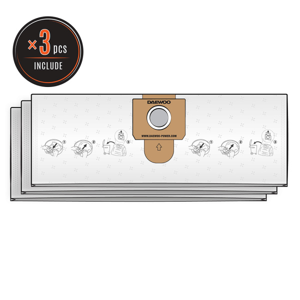 Фильтр-мешок синтетический DAVC 20TBH DAEWOO Совместим с DAVC 2000 / DAVC 2000S DAVC 20TBH