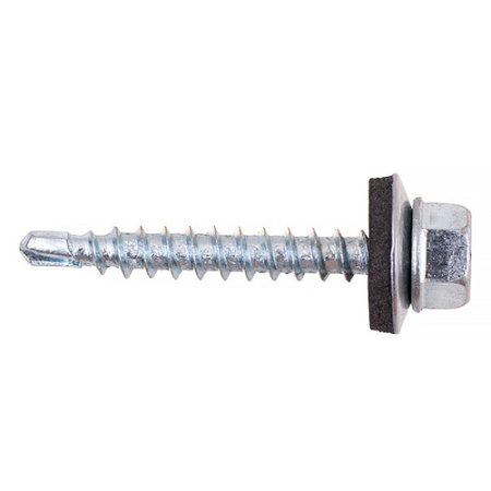 Саморез кровельный по дереву СТРОЙБАТ 4,8x28мм. белый 300шт. 024570 в Екатеринбурге