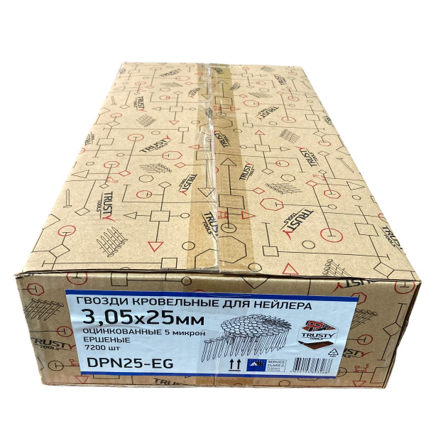 Гвозди для пистолета TCN-3145R TRUSTY DPN, CRN тип 3.05x3.05мм., 25мм. 7200шт.  DPN25-EG в Екатеринбурге
