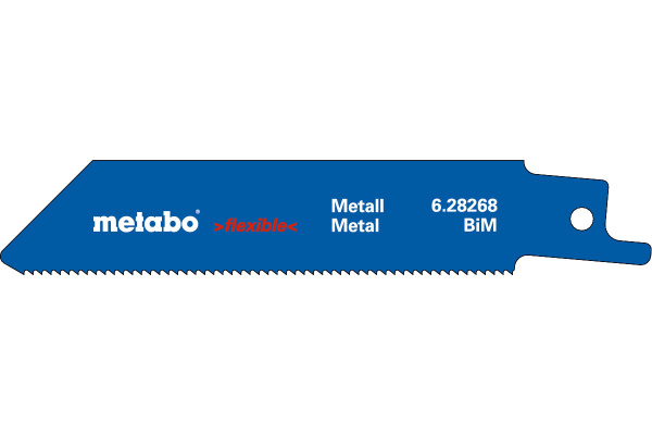 Пилки для сабельной пилы Metabo S522EF по металлу  100x1/1,4/18 тонк 1.5-4 мм  628268000