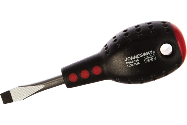 Отвертка JONNESWAY стержневая шлицевая FULL STAR, SL6.5х38 мм  D04S638  047077 в Екатеринбурге 