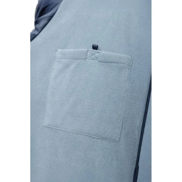 утепленная куртка с капюшоном HOEGERT LEON темно-синяя M/50  HT5B926-M в Екатеринбурге