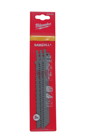 Полотно для сабельной пилы Milwaukee 150х6 48001076