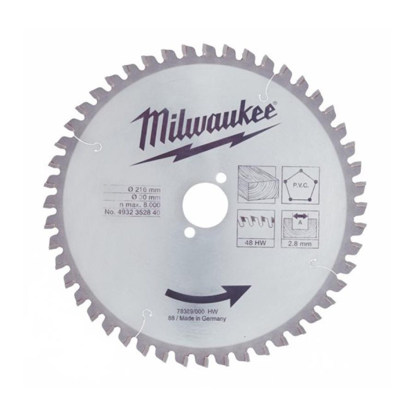 Пильный диск Milwaukee 216/30 Z48