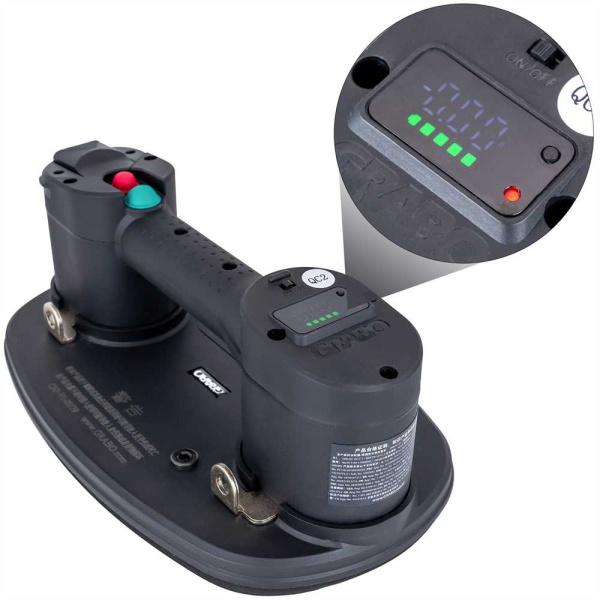 Стеклодомкрат аккумуляторный BIHUI до 170кг.,14.8В.,2.6Ач.GRABO PRO в Екатеринбурге