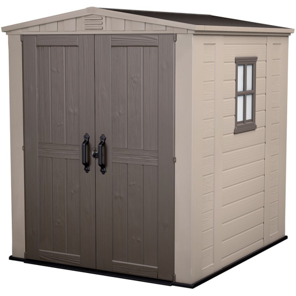 Блок хозяйственный из ПВХ "Keter" Фактор 6х6 бежевый 178x195,5x208см 80кг  17197898