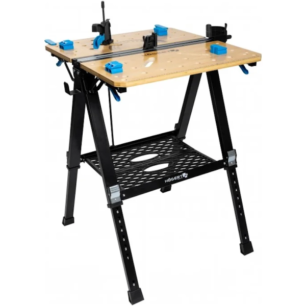 Верстак складной столярный HOEGERT 700x650x915мм  HT7G540 в Екатеринбурге