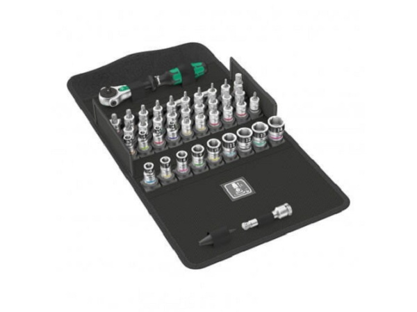 Набор с трещоткой Wera 8100 SA All-in Zyklop Speed, функция фиксации, 1/4", 42 пр. WE-003755 в Екатеринбурге 