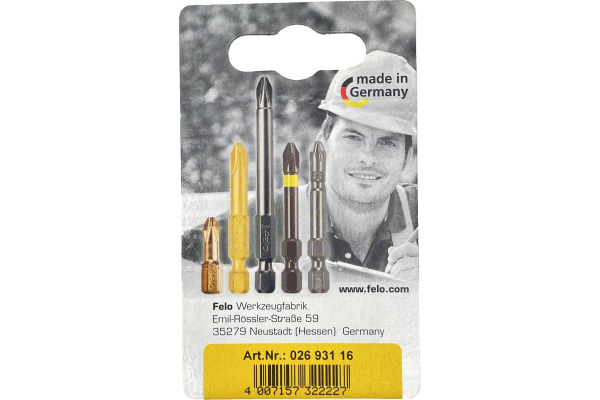 Набор бит FELО industrial TX10х25, 15х25, 20х25мм. 3шт.  02693116 в Екатеринбурге