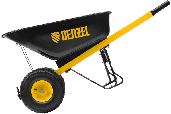 Тачка строительная Denzel усиленная, 140л., 250кг., двухколесная, колесо 15*6.00-6  69000 в Екатеринбурге 