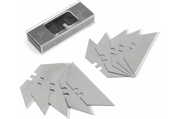 Нож с трапециевидным лезвием складной WORKPRO 11 лезвий в комплекте  WP211014 в Екатеринбурге 