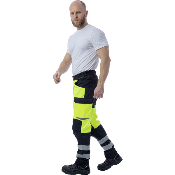 Сигнальные брюки Brodeks KS309 54 желтый/черный в Екатеринбурге
