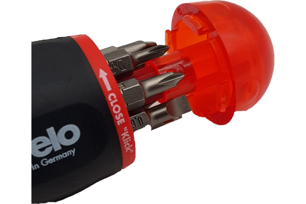 Felo Отвертка с увеличенным магнитным держателем под биты с набором бит SL, PH, PZ 8шт 37604105 в Екатеринбурге 