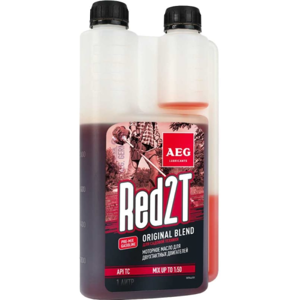 Масло AEG Universal 2T Motor Oil API TC двухтактное минеральное дозаторная канистра 1л  30744