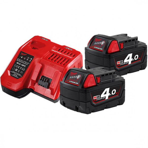 Энергокомплект Milwaukee M18 NRG-402 (4Ач, Li-ion) 4933459215