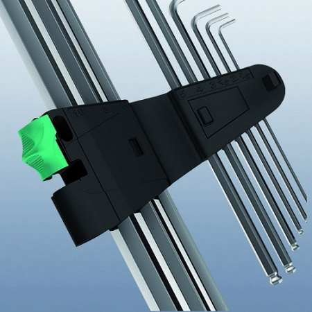Набор Г-образных ключей Wera 950/9 SM N, хромированных, 9 пр., 1.5/2/2.5/3/4/5/6/8/10 мм WE-021406 в Екатеринбурге 