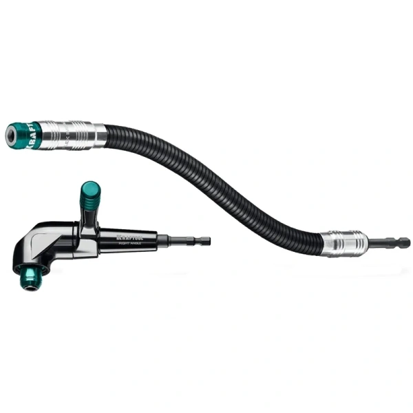 Угловая ударная насадка KRAFTOOL RIGHT ANGLE SET + гибкий ударный адаптер, 140 мм, 425 мм 26778