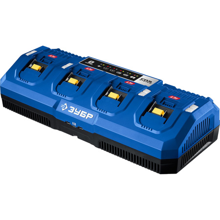 Зарядное устройство ЗУБР Turbo CHARGE 20В, 4 порта, 9А, LMS (ЗУБР-Makita)  TC-20-4 в Екатеринбурге