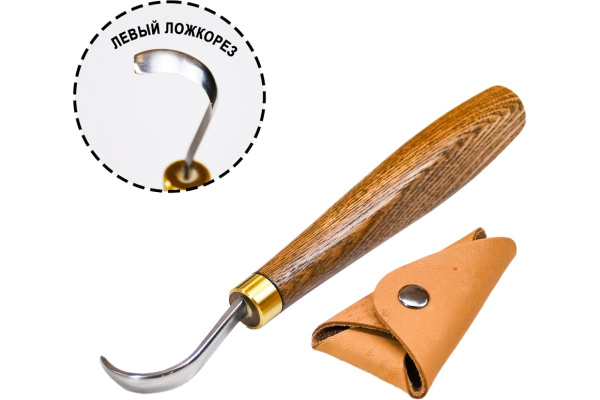 Нож резчицкий-ложкорез  ПЕТРОГРАДЪ  d/22мм. левый М00021309 в Екатеринбурге 