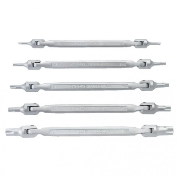 Набор ключей торцевых Torx "Neo" 5 предметов Т15х20, Т25х27, Т30х40, Т45х50, Т55х60 09-116 в Екатеринбурге 