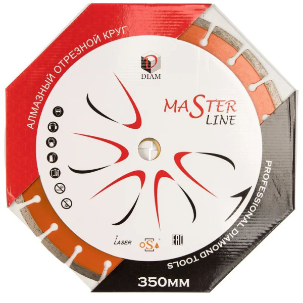 Круг алмазный сегментный DIAM УНИВЕРСАЛ MASTER LINE 350x3.0x10x32/25.4  000495 в Екатеринбурге