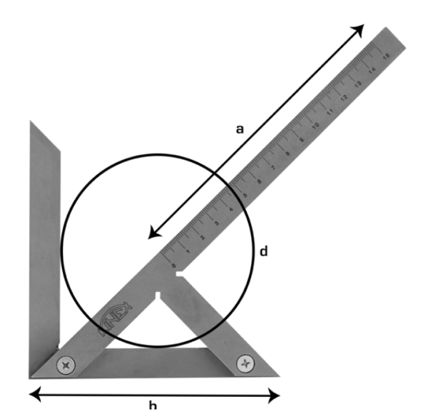 Угольник центровочный "Kinex" 200х150/210мм.  4062-2 в Екатеринбурге 