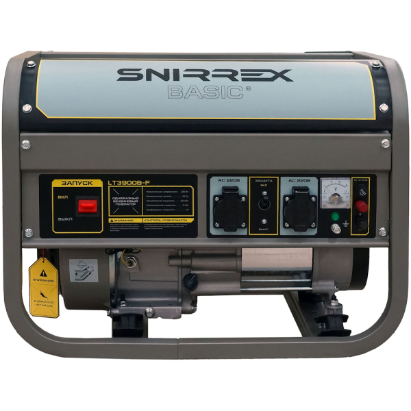 Генератор бензиновый SNIRREX BASIC LT3900B-F 2.8/3.0кВт, 220V, 7,0л.с., руч.стартер, бак 15л., 45кг в Екатеринбурге