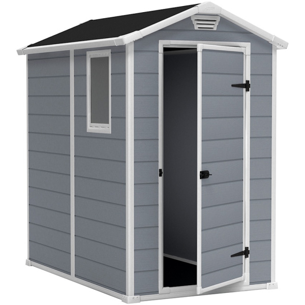 Блок хозяйственный из ПВХ "Keter" Манор 4х6 серый 130х192х198см 48кг  17197126 в Екатеринбурге