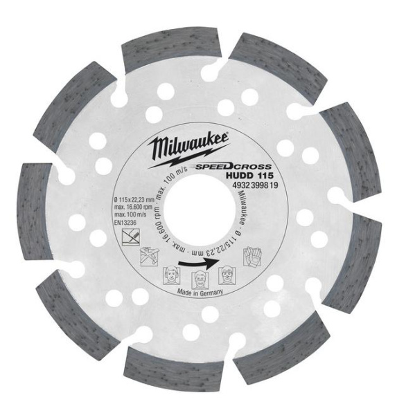 Алмазный диск HUDD 115 Milwaukee