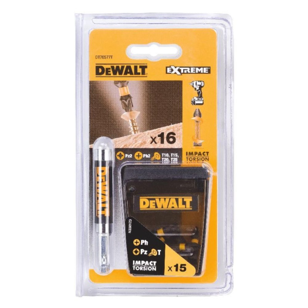 Набор насадок "DeWalt" 25 мм 16 шт. DT70577T-QZ