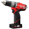 Аккумуляторная ударная дрель-шуруповерт, бесщеточная Milwaukee M12 CPD-402C FUEL 4933440375