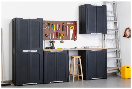 Шкаф из ПВХ "Keter" Мэджик черный 76,5х47х90см  17205249 в Екатеринбурге