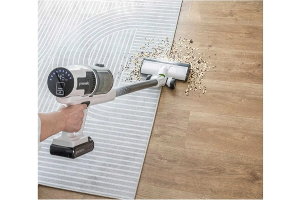 Пылесос беспроводной вертикальный аккумуляторный Greenworks 24В G24SVK4D 4701107UB в Екатеринбурге