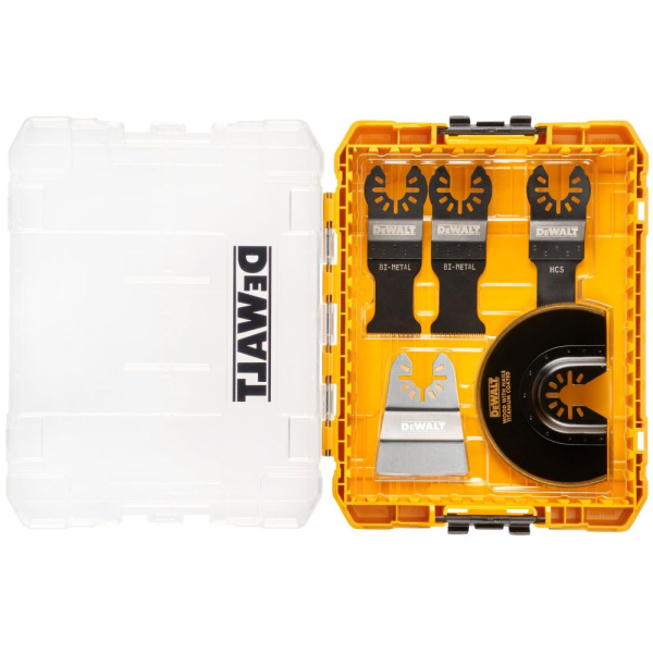 Набор DeWalt универсальных насадок для мультитула 5шт в кейсе DT20761-QZ в Екатеринбурге