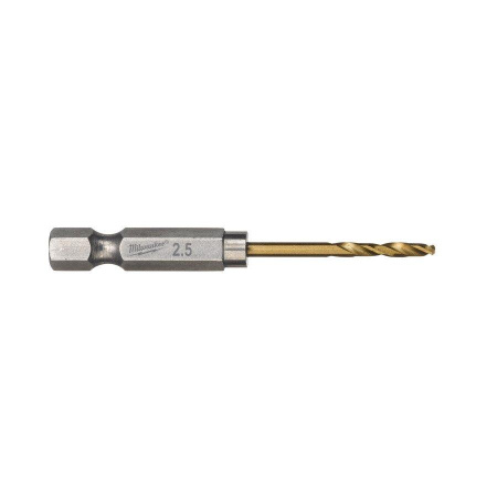 Сверло по металлу Milwaukee RedHEX HSS-G TiN 2.5мм (2шт)