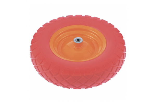 Колесо полиуретановое VicArt d.380х16/20мм. PU4.80/4.00х80 D16/20