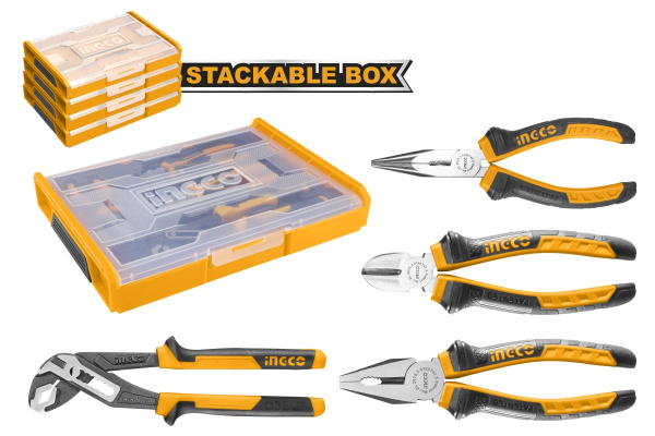 Набор ручного инструмента 4 предмета INGCO HKTV01P041