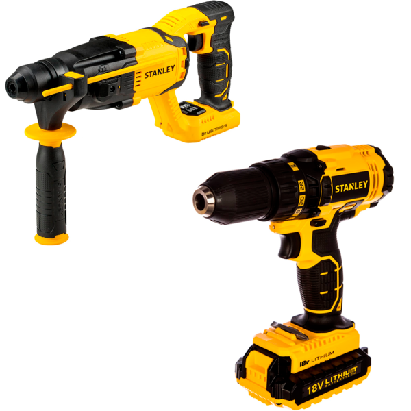 Набор STANLEY (шуруповерт SCD20S2K/перфоратор SBR20)  SCD20S2KHAM-RK в Екатеринбурге
