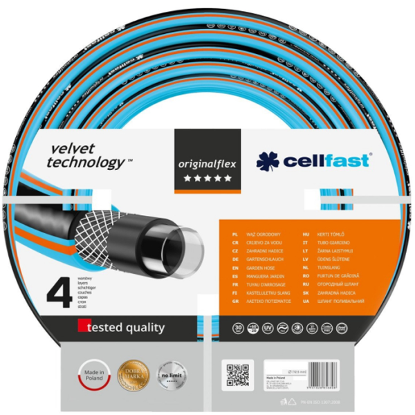 Шланг садовый CELLFAST ORIGINAL FLEX 3/4" 25м  17-120