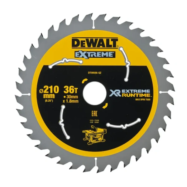 Диск пильный по дереву DeWalt 210х30х1,8мм. 36з. EXTREME Runtime  DT99566-QZ в Екатеринбурге