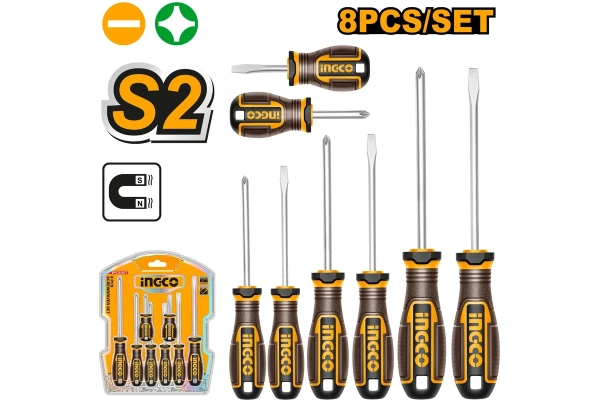 Набор отверток INGCO 8шт  HKSDS0828 в Екатеринбурге 