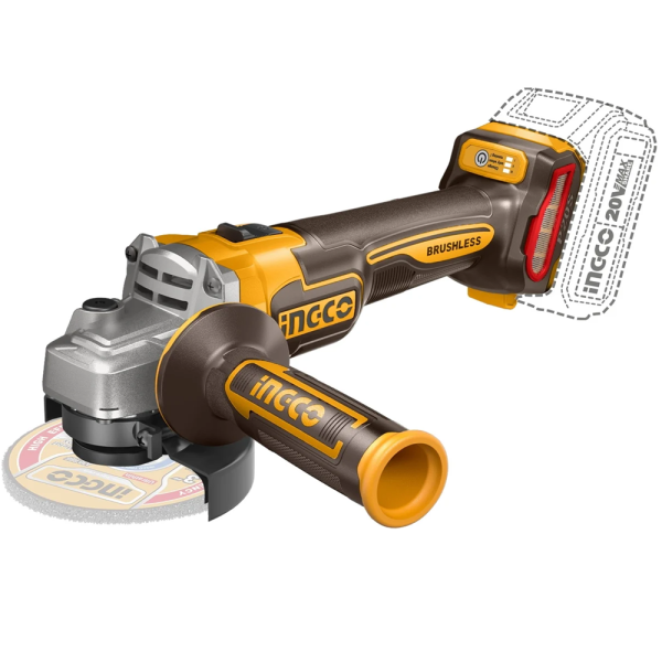 Аккумуляторная угловая шлифмашина INGCO CAGLI211542 