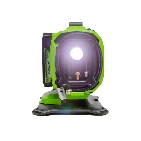 Компрессор автомобильный аккумуляторный Greenworks Арт. 3400807, 24V / 12V (от сети автомобиля) в Екатеринбурге