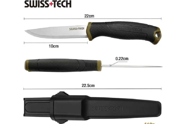 Нож туристический WORKPRO 102мм., пластиковый чехол  WP381010 в Екатеринбурге 