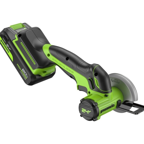 Угловая аккумуляторная мини-шлифмашина Greenworks GD24UCS в Екатеринбурге