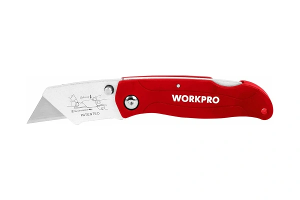 Нож с трапециевидным лезвием складной WORKPRO  WP211002 в Екатеринбурге 