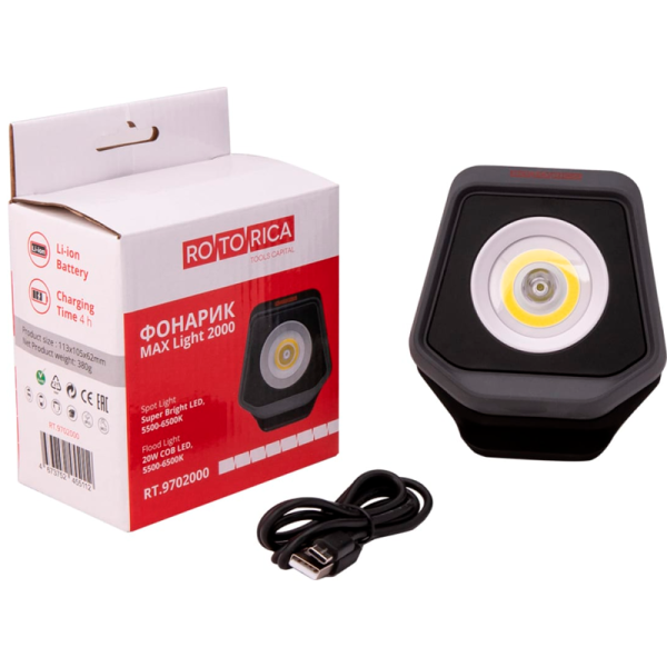 Фонарик ROTORICA MAX Light 2000 9702000  00-00005521 в Екатеринбурге