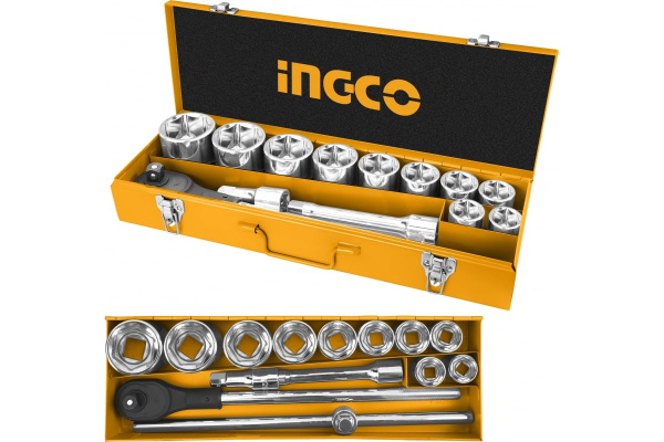 Набор головок  INGCO INDUSTRIAL 3/4" 15 предметов HKTS034151 в Екатеринбурге